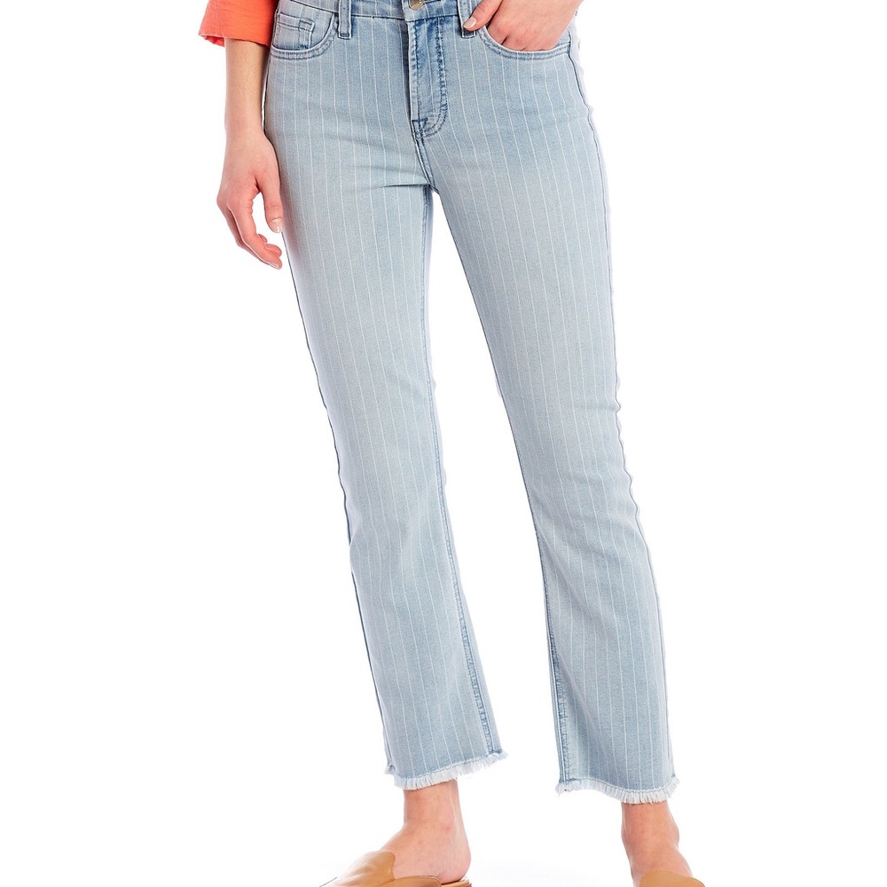 7 for all mankind straight pinstripe jeans size 4